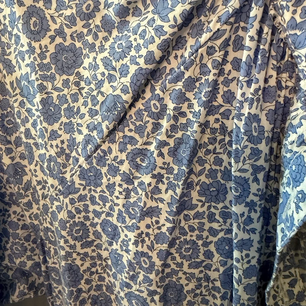 J.crew blue and white liberty dress